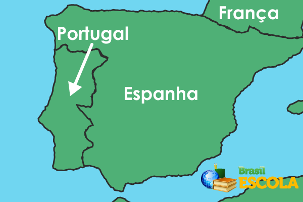 Mapa de espanha e portugal