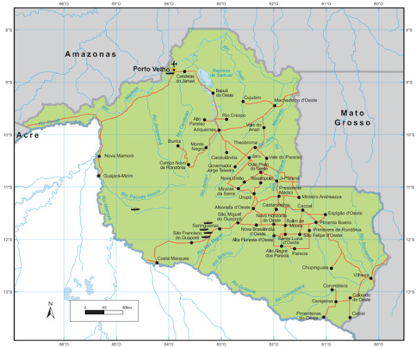 Rondônia (RO): capital, mapa, bandeira, economia - Brasil Escola