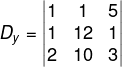 calculo-valor-dy-sistema-linear-3x3