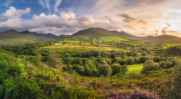 Vista do pico Carrauntoohil, na Irlanda