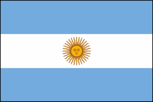 Bandeira da Argentina.
