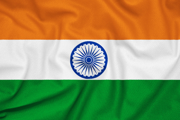 Bandeira da Índia.