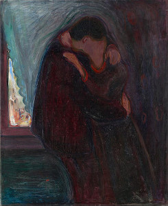 “O beijo”, de Edvard Munch.