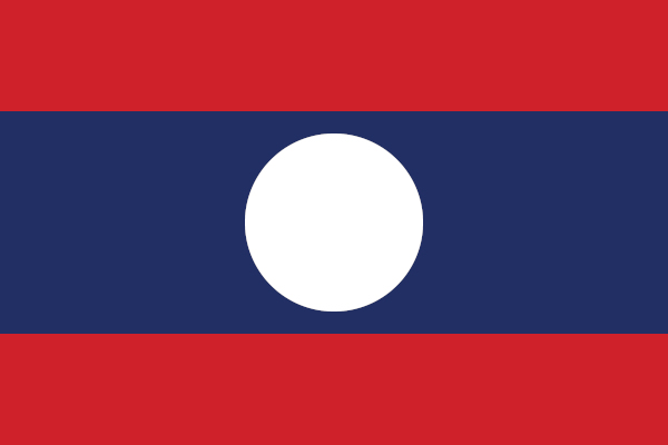 Bandeira de Laos.