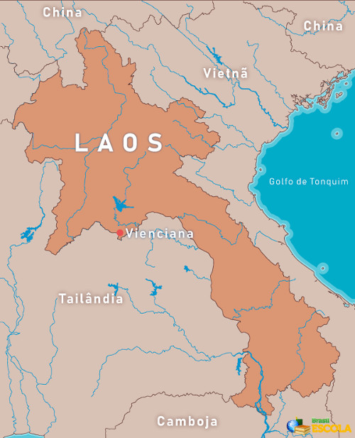  Mapa de Laos.