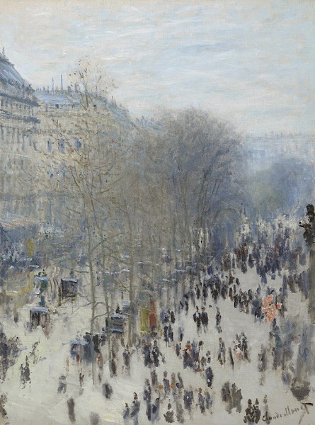 “Bulevard dos capuchinhos” (1873), Monet.