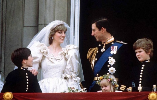 Foto do casamento de Charles e Diana