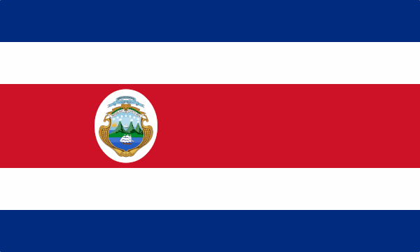 Bandeira da Costa Rica: história e significado - Brasil Escola