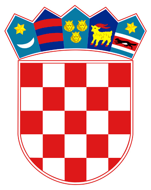Representação do escudo da Croácia, presente na bandeira do país.