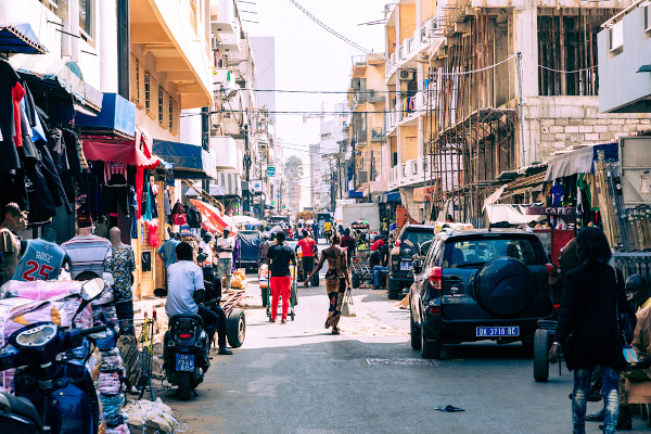  Paisagem urbana de Dacar, capital e maior cidade do Senegal. [1]