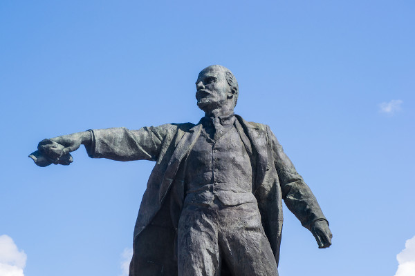 Estátua de Lenin, um dos líderes da Revolução Russa de 1917.