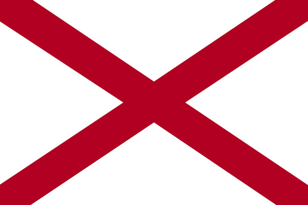 Bandeira do estado do Alabama.