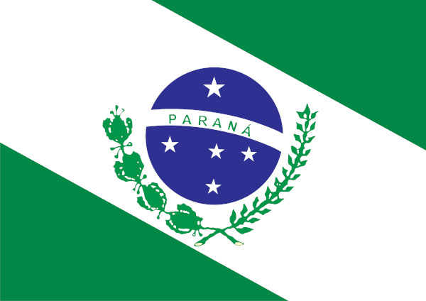 Bandeira do Paraná, estado do Sul.