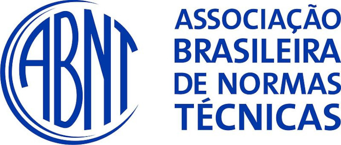 Logomarca da ABNT, instituição responsável por normas técnicas.