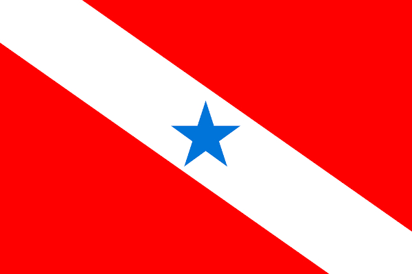 Bandeira do Pará, estado do Norte.