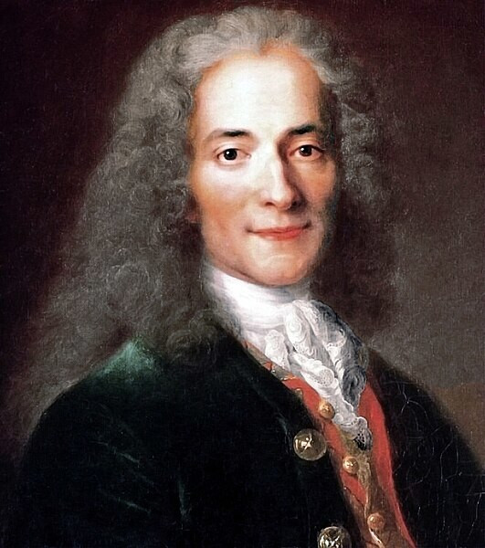 Voltaire, outro pensador iluminista.