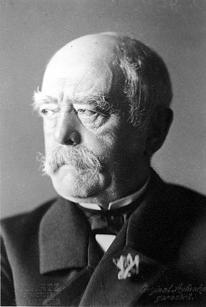 Otto von Bismarck, um dos nomes envolvidos no pangermanismo.