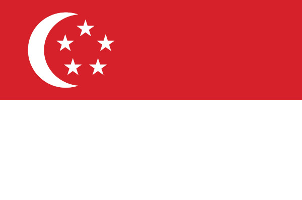 Bandeira de Singapura.