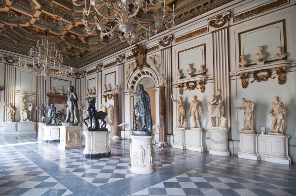 Sala do Museu Capitolino, um dos mais importantes de Roma.