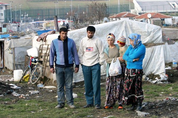 Acampamento de ciganos na Turquia.