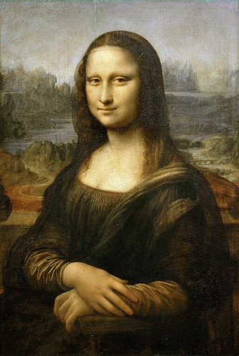 Quadro “Mona Lisa”, de Leonardo da Vinci, em alternativa de questão sobre o fauvismo.