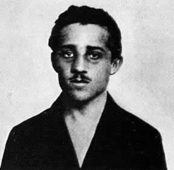 Gavrilo Princip, o assassino que atuou no Atentado de Sarajevo.