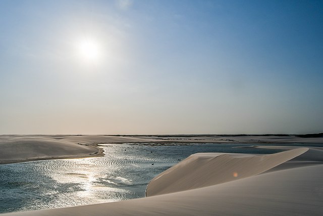 Parque Nacional dos Lençóis Maranhenses, declarado Patrimônio Natural da Humanidade.