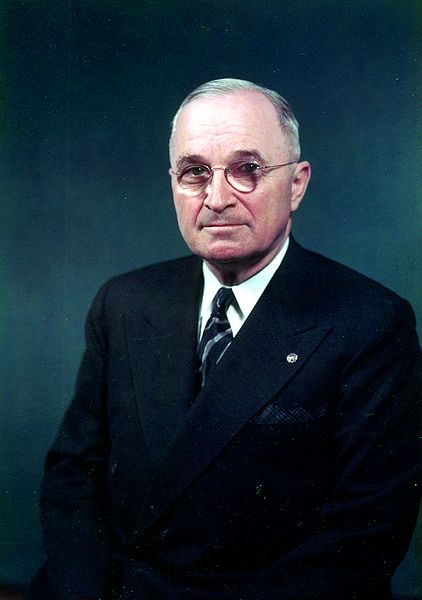 Retrato de Harry S. Truman, um dos presidentes dos Estados Unidos.