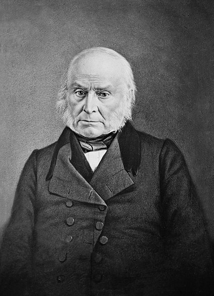 Retrato de John Quincy Adams, um dos presidentes dos Estados Unidos.