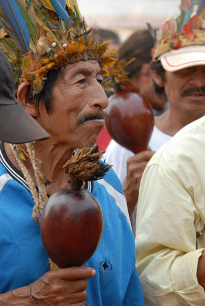 Um xamã guarani.[2]