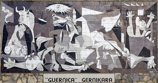 “Guernica”, de Picasso, exemplo de arte moderna.