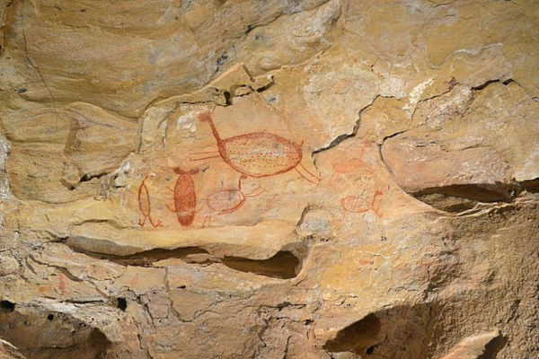 Arte rupestre feita no Brasil durante o Período Pré-Cabralino.