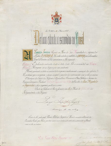 Documento da Lei Áurea