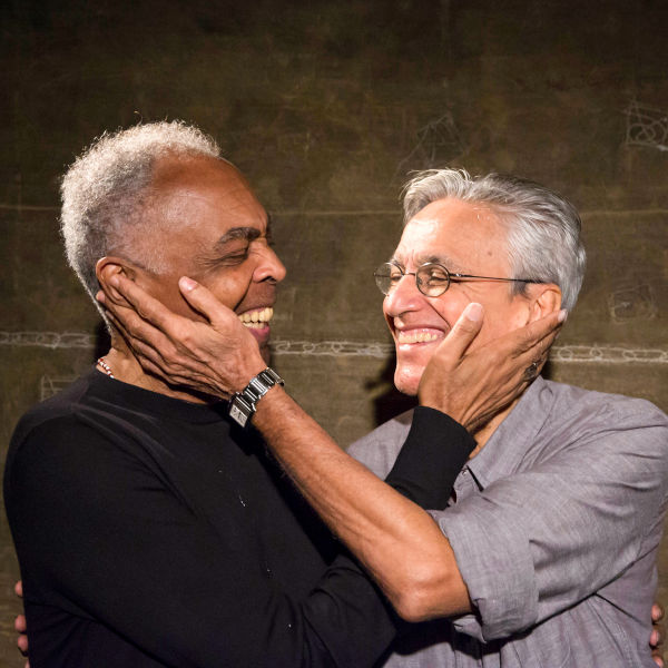 Caetano Veloso com Gilberto Gil.