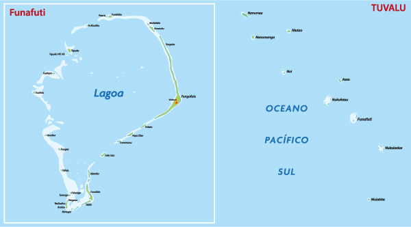Mapa do Tuvalu.