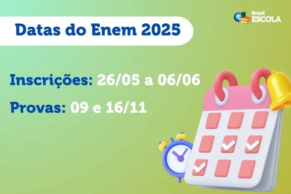 Cronograma do Enem 2025