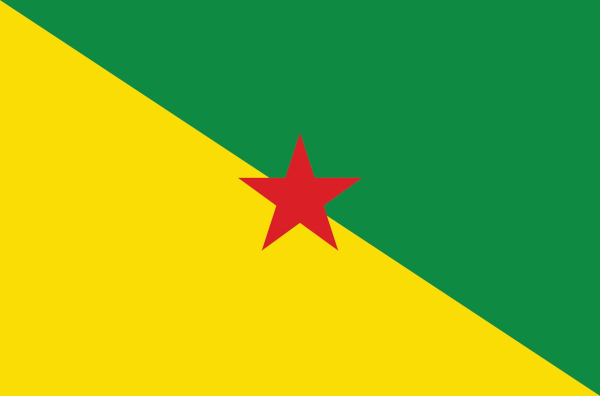 Bandeira da Guiana Francesa.