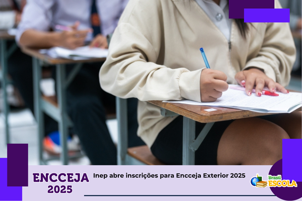 Foto: pessoa fazendo prova. Texto: título da notícia