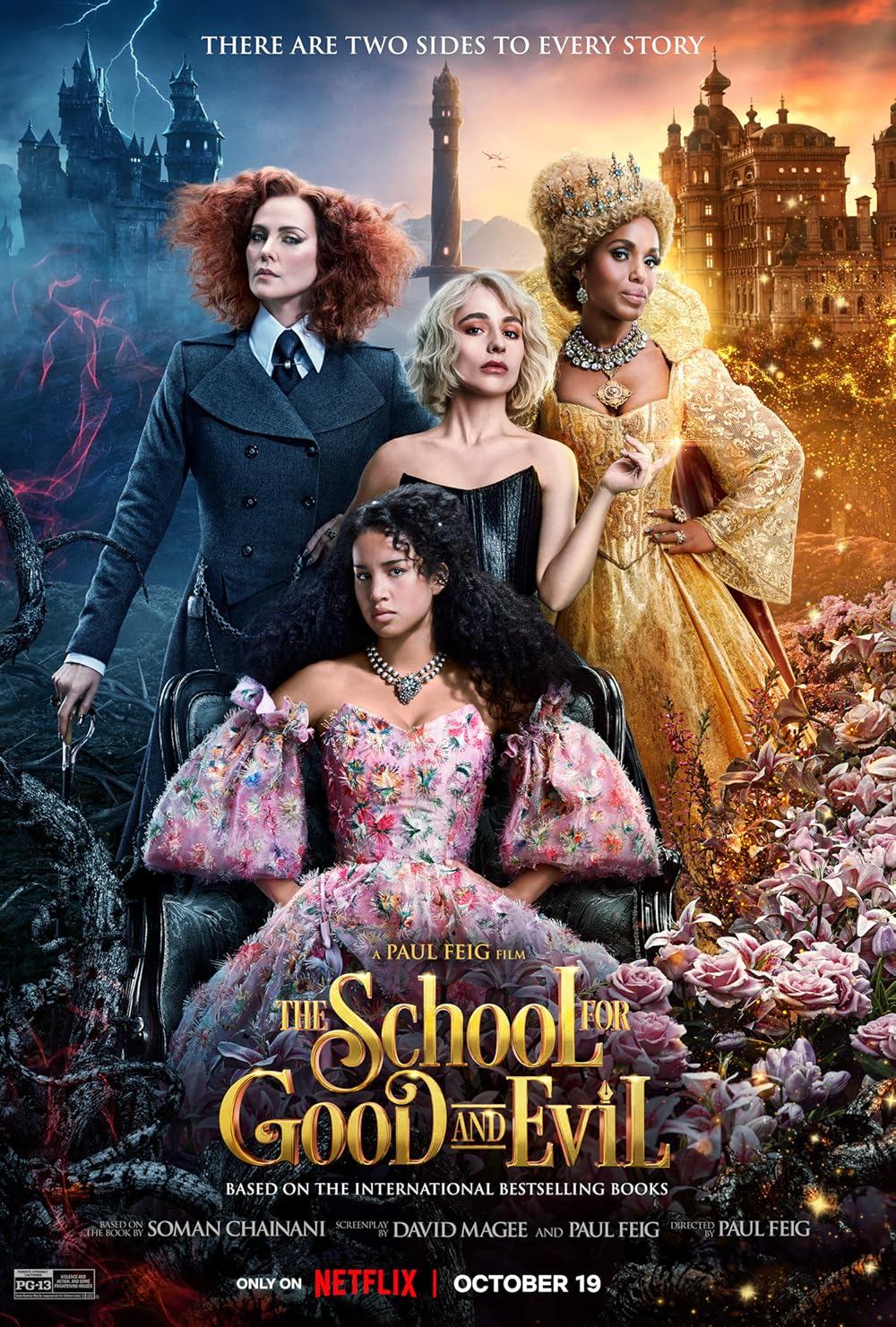 Capa do filme The School for Good and Evil