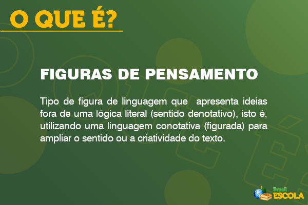 Conceito de figuras de pensamento. Conceito de figuras de pensamento.
