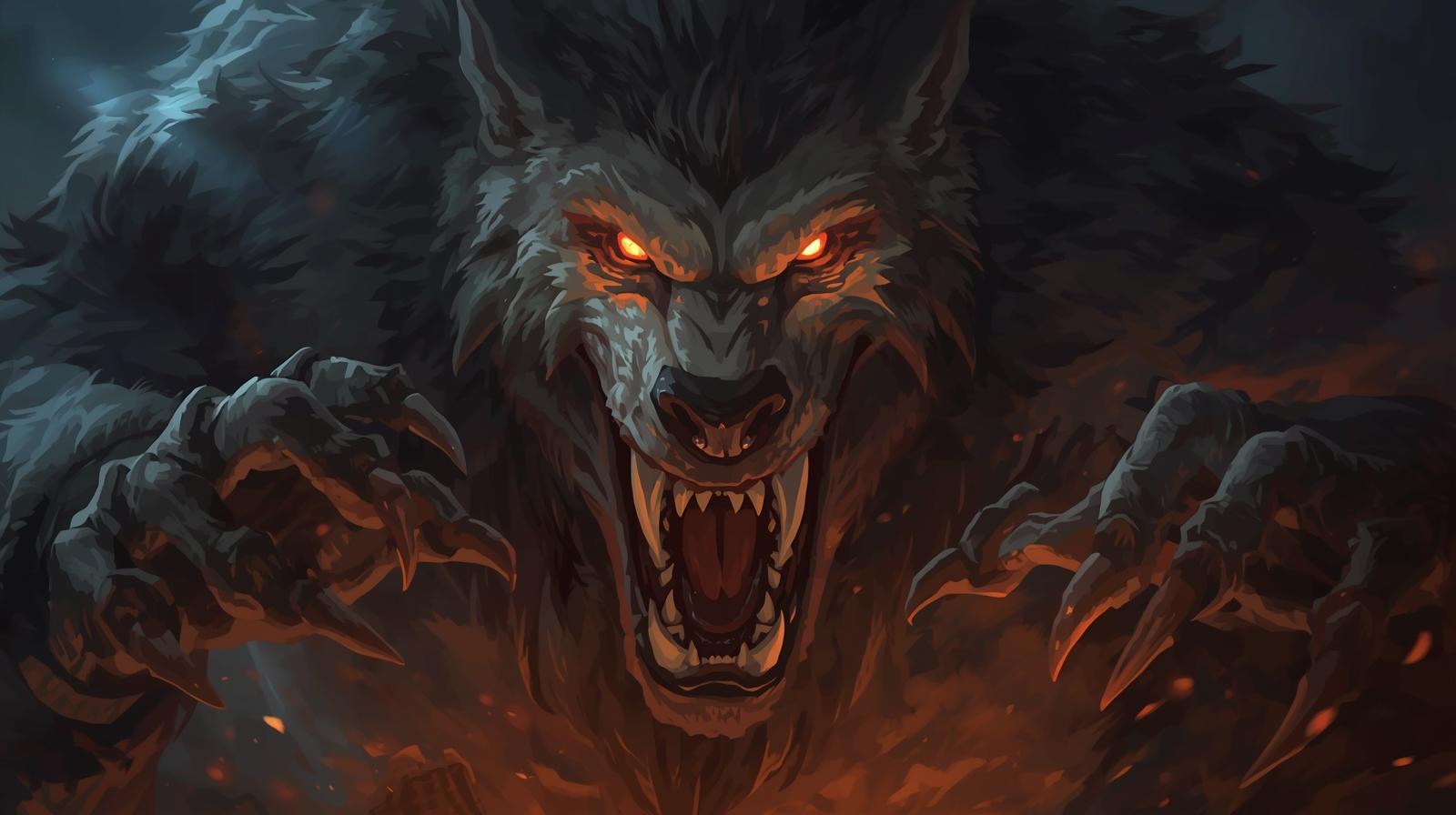 Deus nórdico Fenrir.