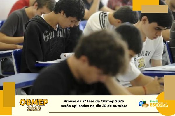 Provas da 2ª fase da Obmep 2025 Estudantes em sala de aula