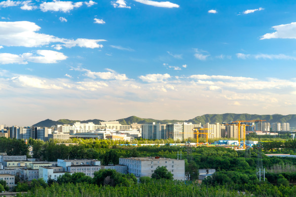 Parque Científico de Zhongguancun, em Pequim, onde foi implementado, pela primeira vez, o projeto das cidades-esponja. [imagem_principal]