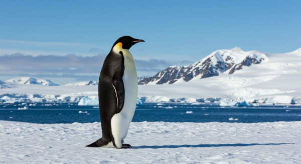 Pinguim-imperador, uma das espécies de pinguim.