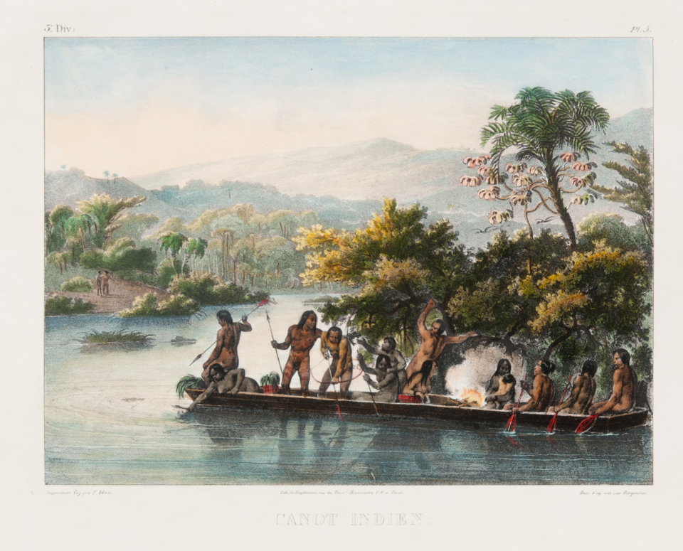 Pintura retratando os tupis. [imagem_principal]