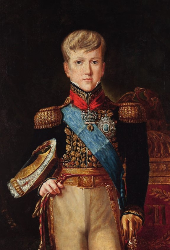 Dom Pedro II adolescente.