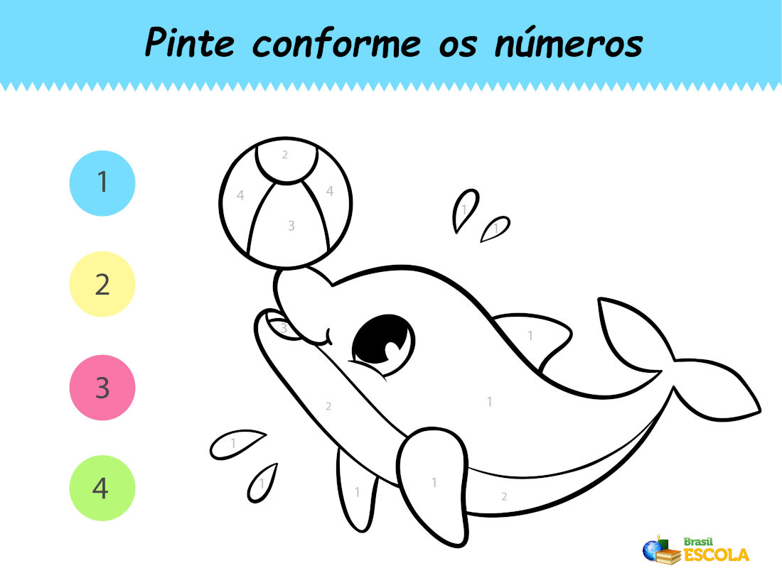 desenho de um golfinho para pintar