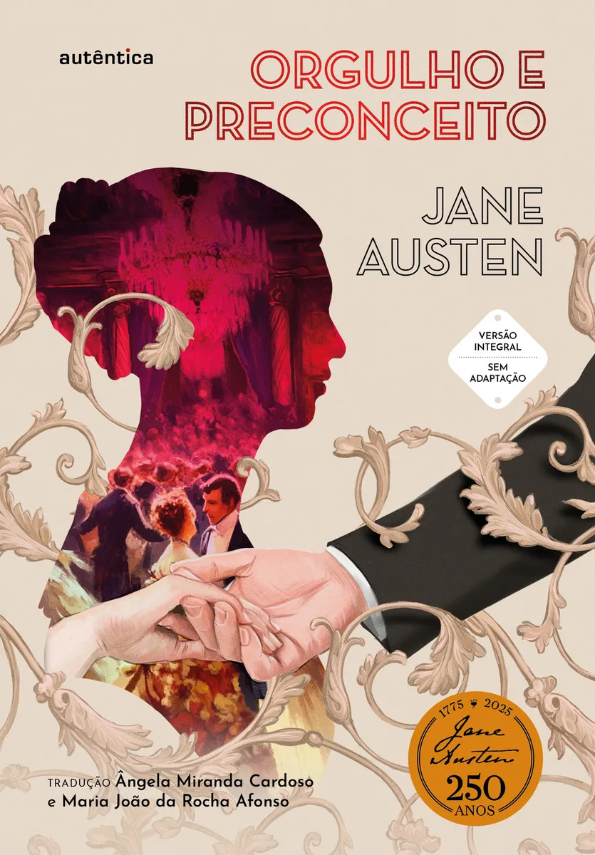 Capa de “Orgulho e preconceito”, de Jane Austen, da editora Autêntica, o quarto livro lido do Clube do Livro Brasil Escola.
