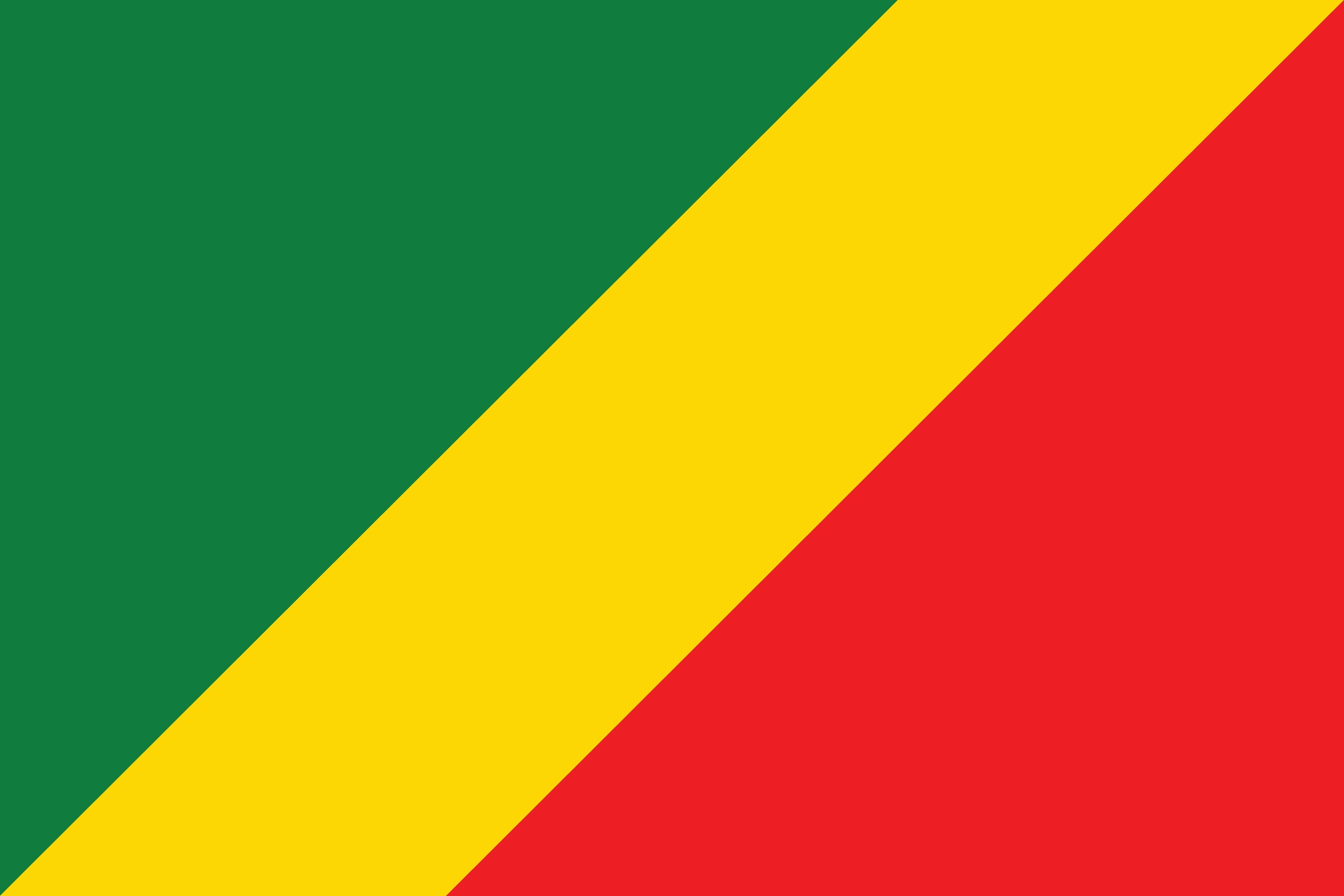 Bandeira do Congo (República do Congo).