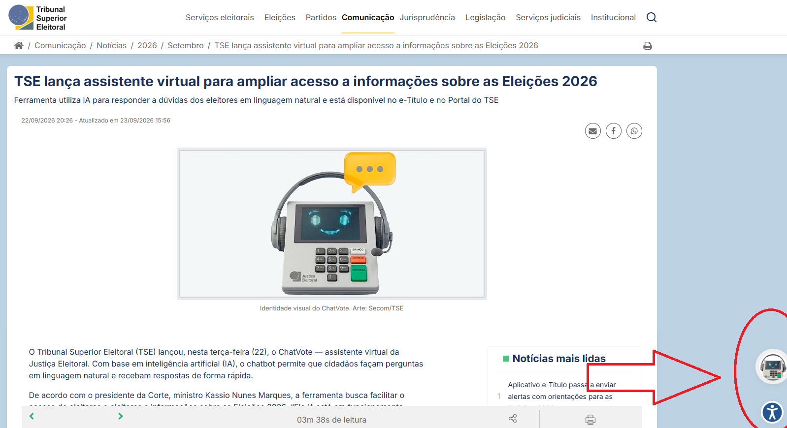 P&aacute;gina do Chatvote